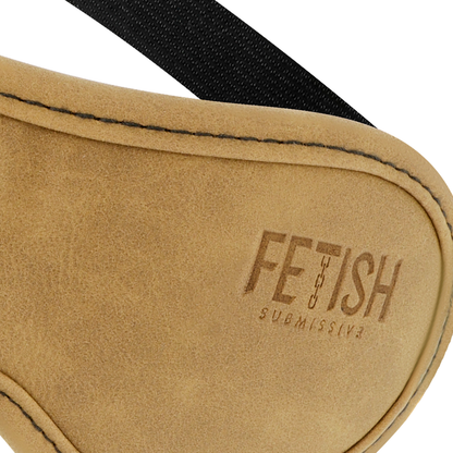 FETISH SUBMISSIVE ORIGIN - MASCHERA PER OCCHI IN PELLE VEGANA CON FODERA IN NEOPRENE