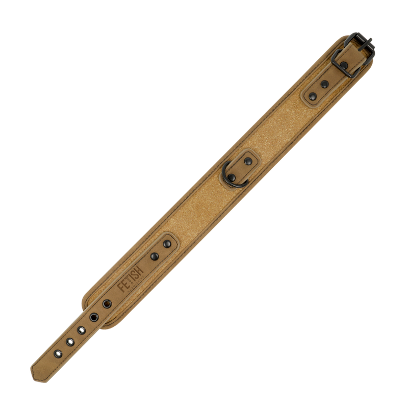 FETISH SUBMISSIVE ORIGIN - COLLANA CON CATENA RIVESTITA IN NEOPRENE
