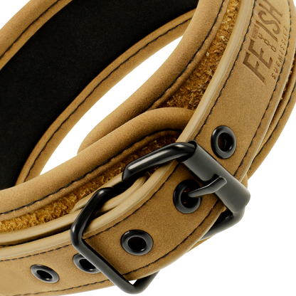 FETISH SUBMISSIVE ORIGIN - COLLANA CON CATENA RIVESTITA IN NEOPRENE