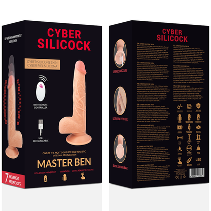 CYBER SILICOCK - TELECOMANDO REALISTICO MASTER BEN 23,88 CM -O- 4,3 CM