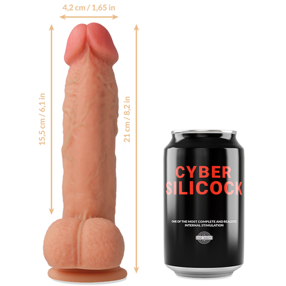 CYBER SILICOCK - IMBRACATURA IN SILICONE LIQUIDO SAUL 15,5 CM -O- 4,2 CM