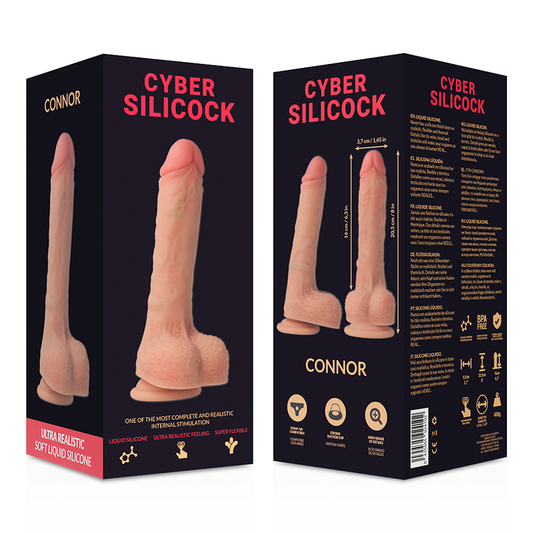 CYBER SILICOCK - IMBRACATURA IN SILICONE LIQUIDO CONNOR 20,5 CM -O- 3,7 CM