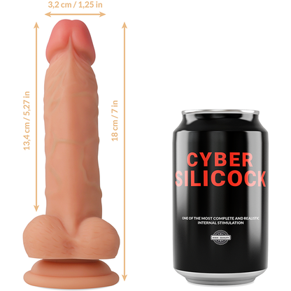 CYBER SILICOCK - JUDE IMBRACATURA IN SILICONE LIQUIDO 18 CM -O- 3,2 CM