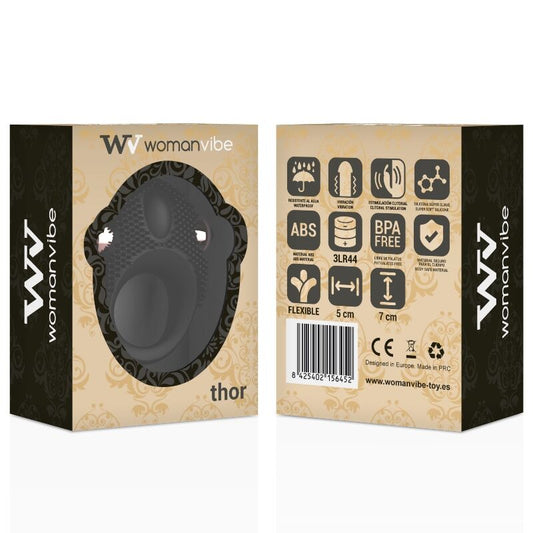 WOMANVIBE - ANELLO VIBRANTE IN SILICONE THOR