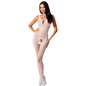 PASSION - WOMAN BS078 BODYSTOCKING TALLA ÚNICA BLANCO