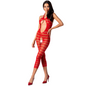 PASSION - WOMAN BS081 BODYSTOCKING BLANCO TALLA ÚNICA