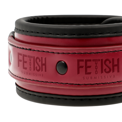 FETISH SUBMISSIVE DARK ROOM - MANETTE ALLA CAVIGLIA IN PELLE VEGANA CON FODERA IN NEOPRENE