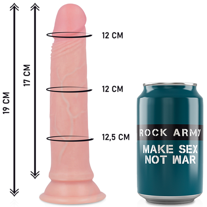 ROCKARMY - IMBRACATURA + DILDO IN SILICONE LIQUIDO PREMIUM AVENGER 19 CM -O- 3,98 CM