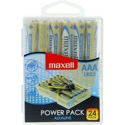 MAXELL - BATTERIA ALCALINE AAA LR03 CONFEZIONE DA 24 BATTERIE