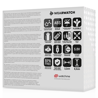 WEARWATCH - VIBRATORE WATCHME A DOPPIA TECNOLOGIA INDACO / ROSA