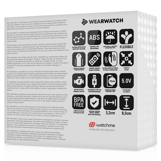 WEARWATCH - WATCHME VIBRATORE ACQUAMARINA / NEVE A DOPPIA TECNOLOGIA