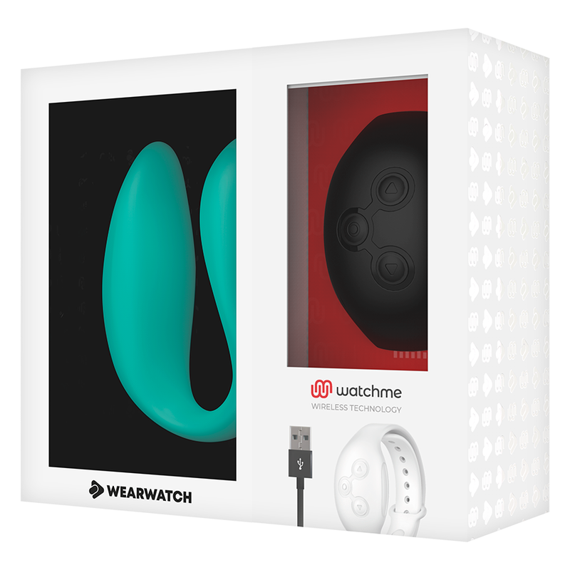 WEARWATCH - VIBRATORE WATCHME A DOPPIA TECNOLOGIA ACQUAMARINA / JET