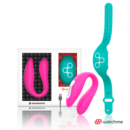 WEARWATCH - VIBRATORE WATCHME DUAL TECHNOLOGY FUCSIA / ACQUA DI MARE