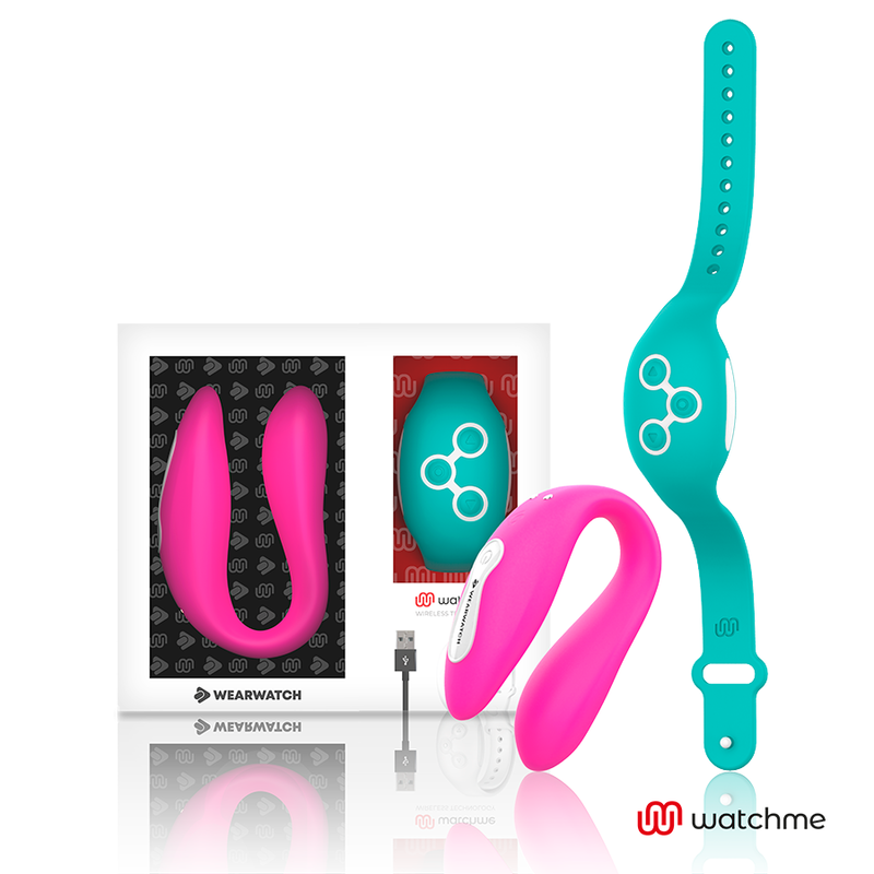 WEARWATCH - VIBRATORE WATCHME DUAL TECHNOLOGY FUCSIA / ACQUA DI MARE