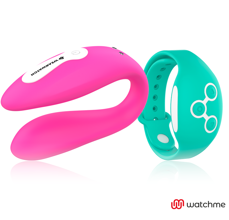 WEARWATCH - VIBRATORE WATCHME DUAL TECHNOLOGY FUCSIA / ACQUA DI MARE