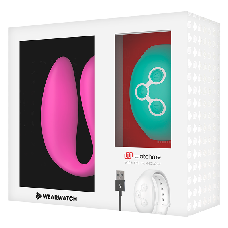 WEARWATCH - VIBRATORE WATCHME DUAL TECHNOLOGY FUCSIA / ACQUA DI MARE