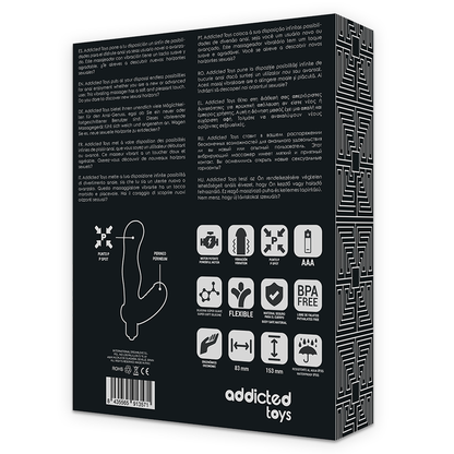 ADDICTED TOYS - VIBRATORE P-SPOT IN SILICONE PER STIMOLATORE ANALE E PROSTATICO